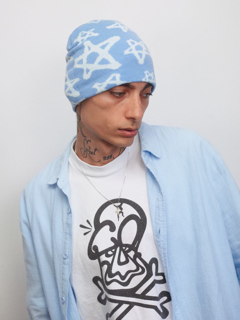 STAR BEANIE BLUE