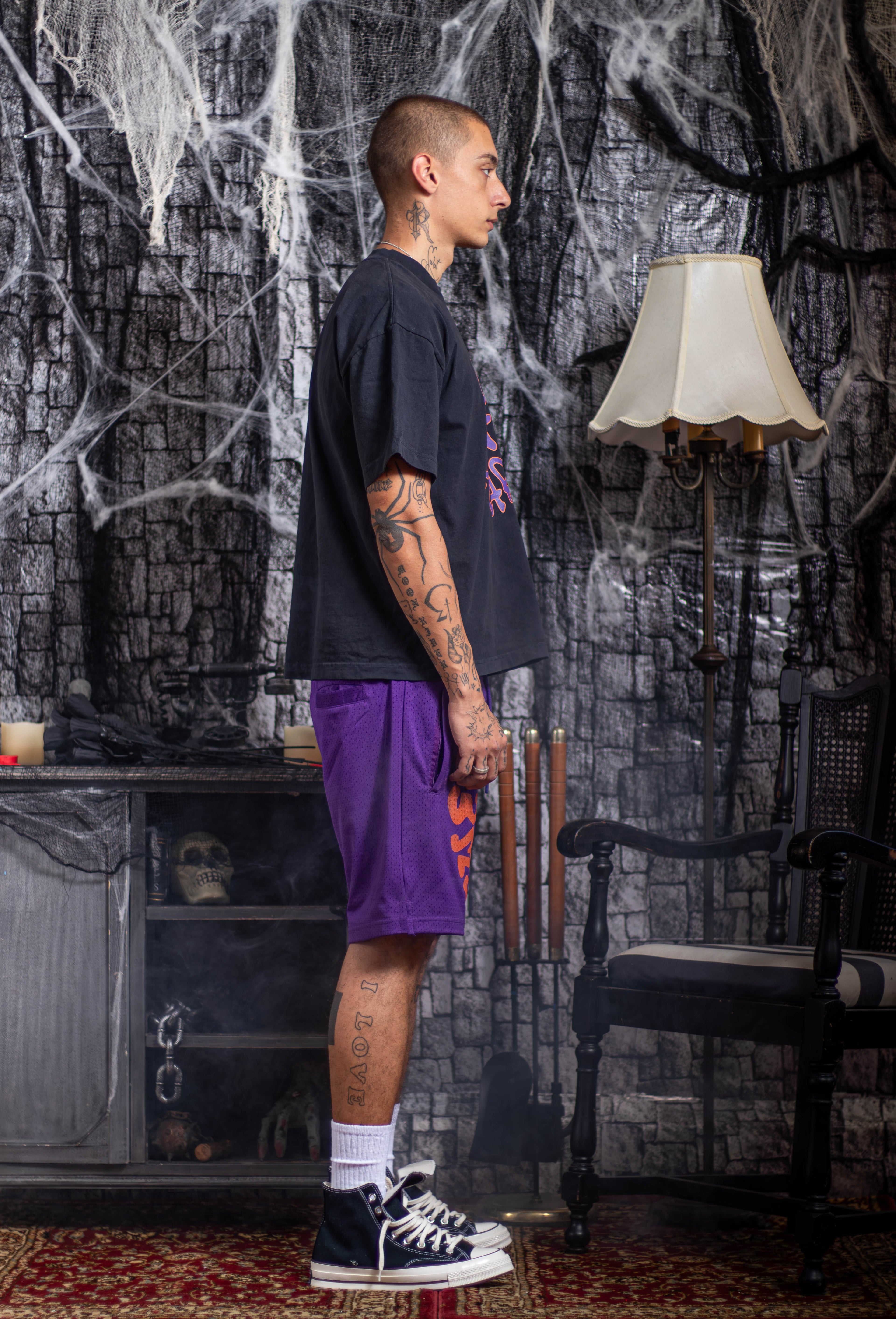 2-TONE SWEETHEART T-SHIRT PURPLE/ORANGE