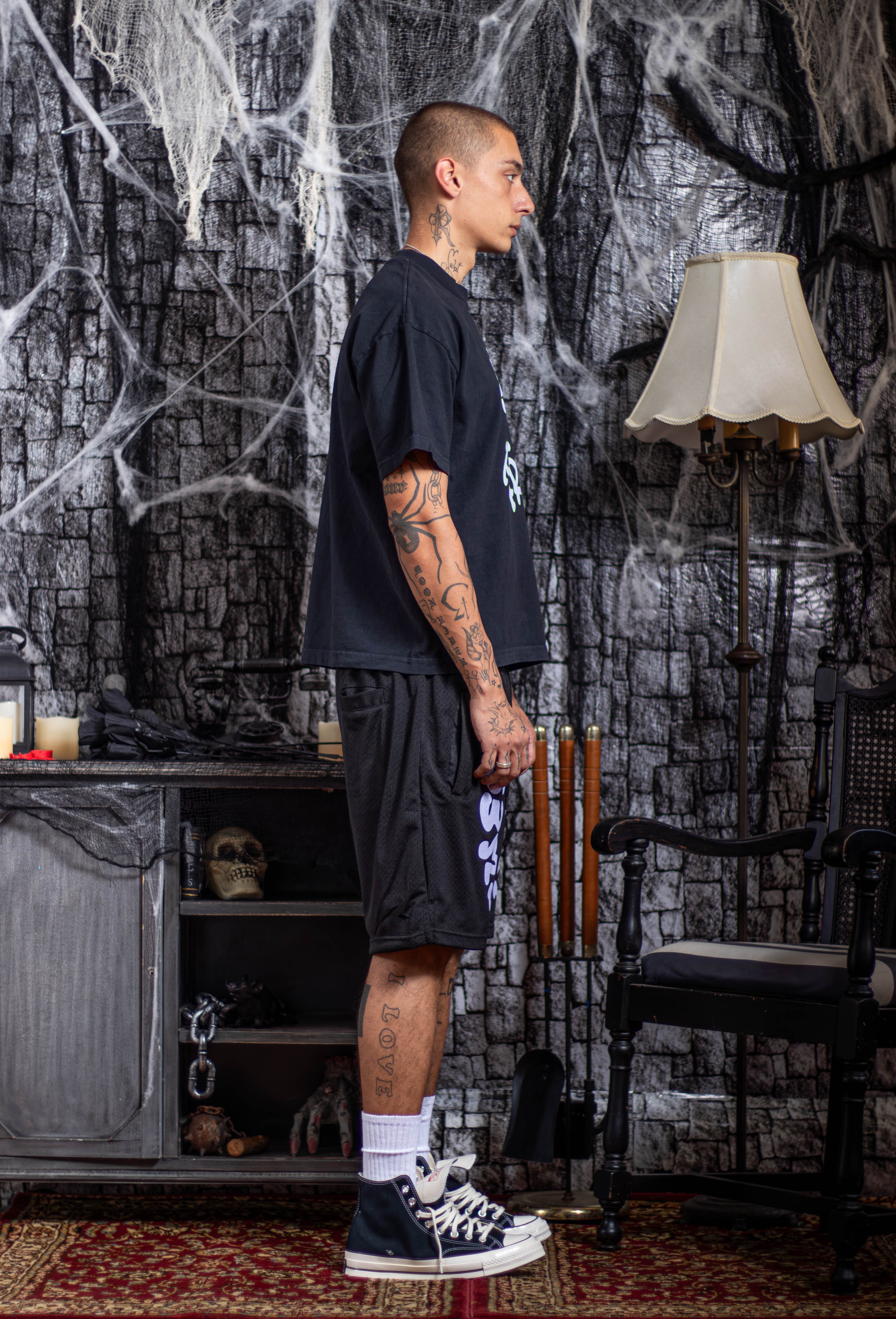 SWEETHEART GYM SHORTS LILAC/BLACK