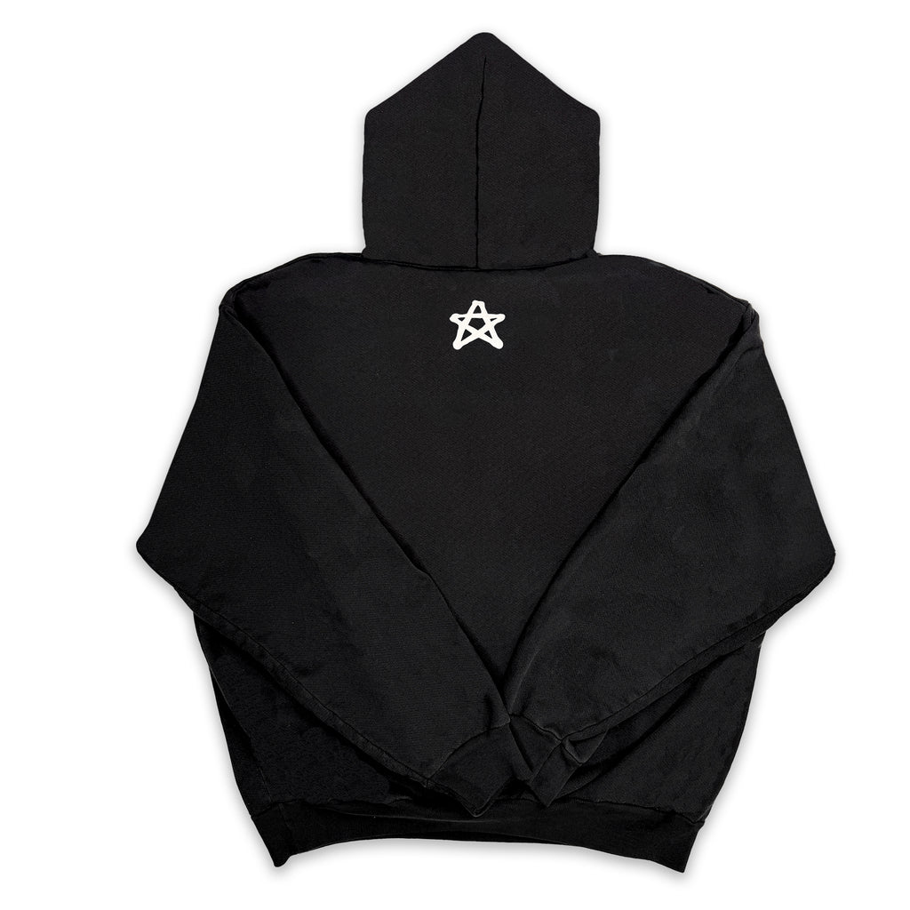 CROSSBONES HOODIE WHITE/BLACK
