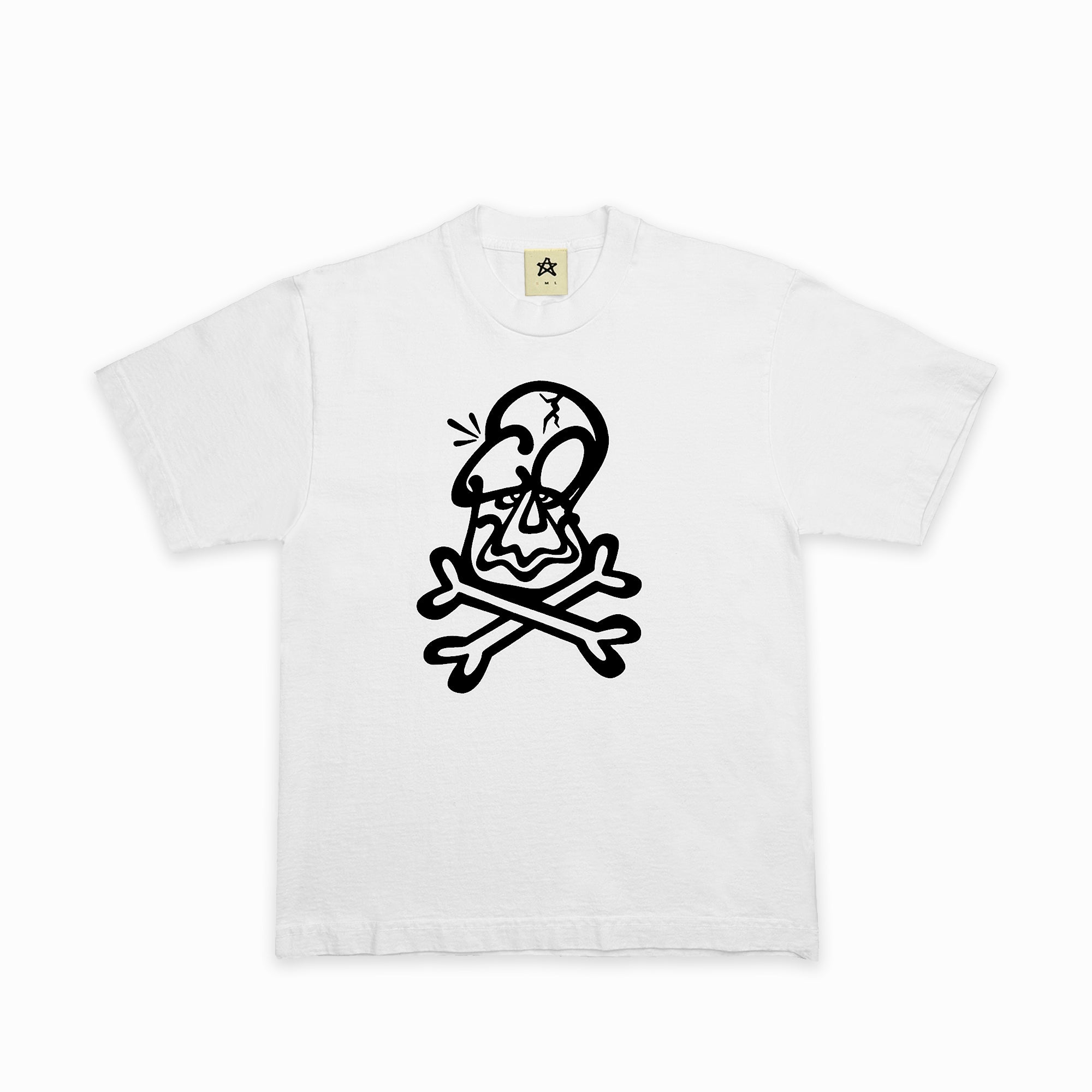 CROSSBONES T-SHIRT BLACK/WHITE