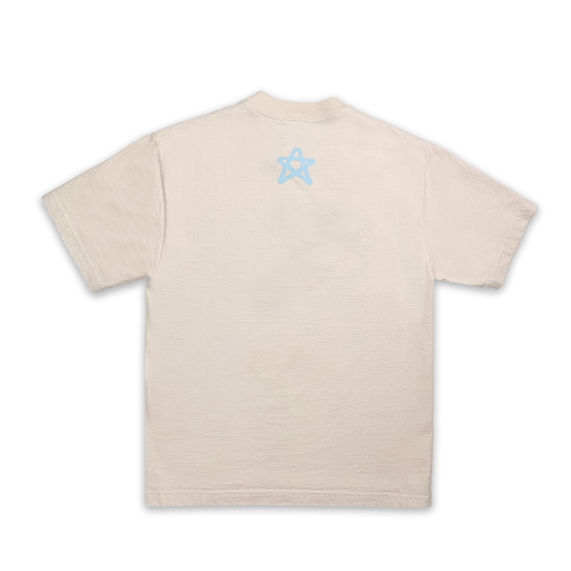 STAR T-SHIRT BLUE/CREME