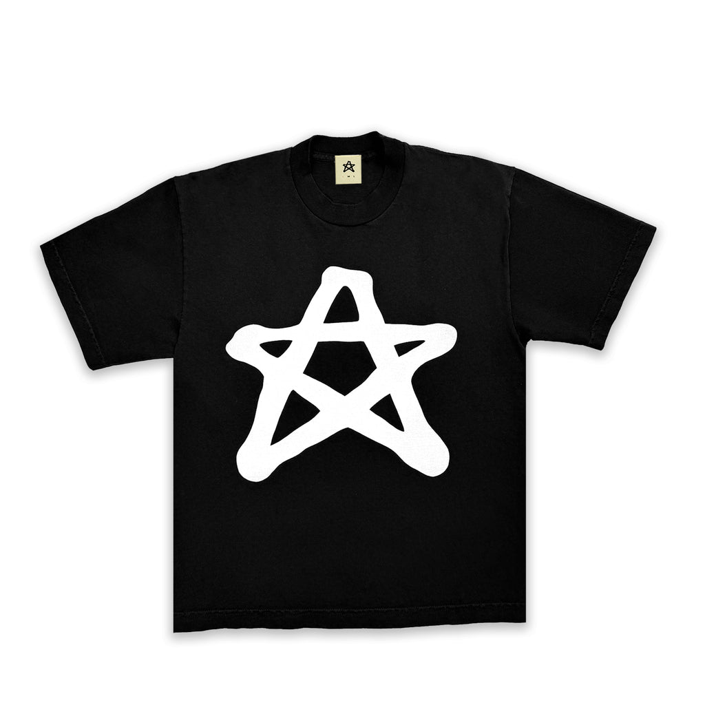 STAR T-SHIRT WHITE/BLACK