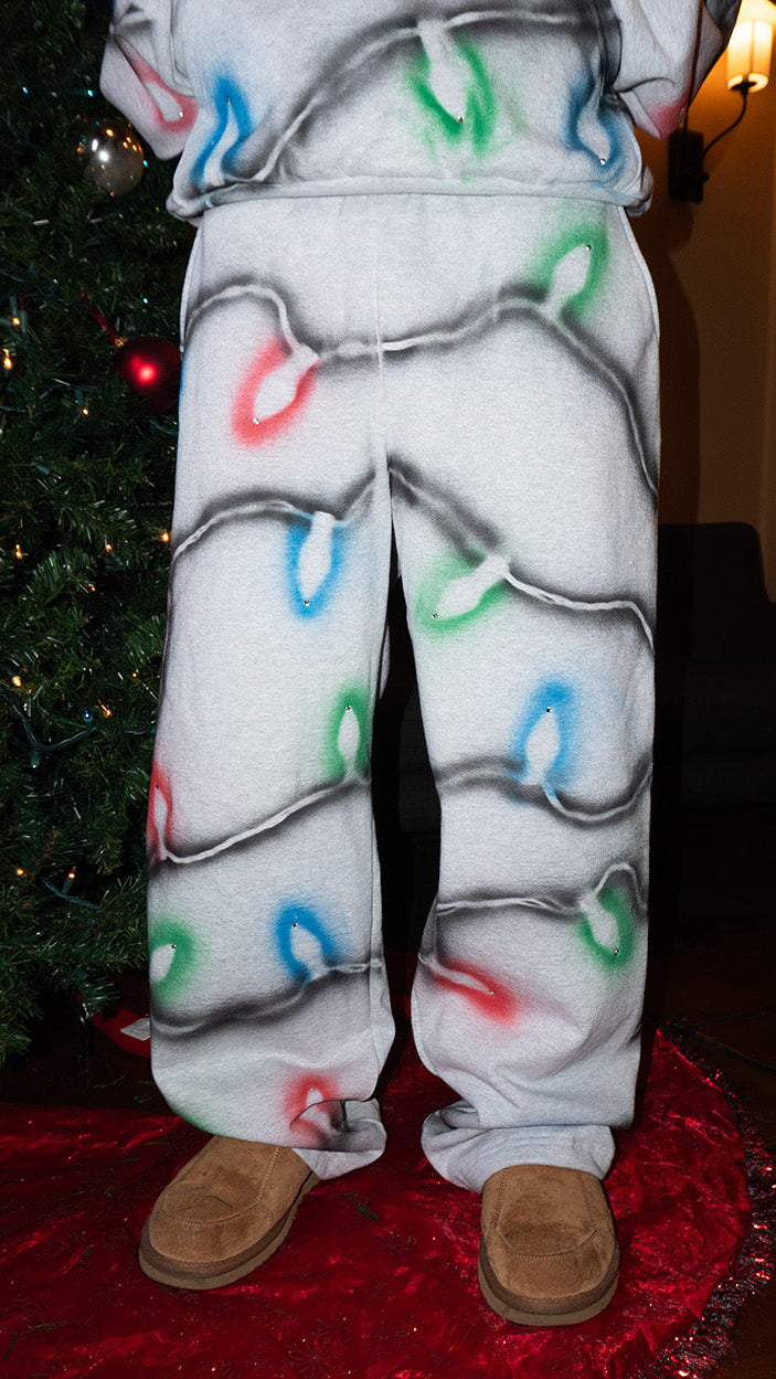CHRISTMAS LIGHTS SWEATPANTS